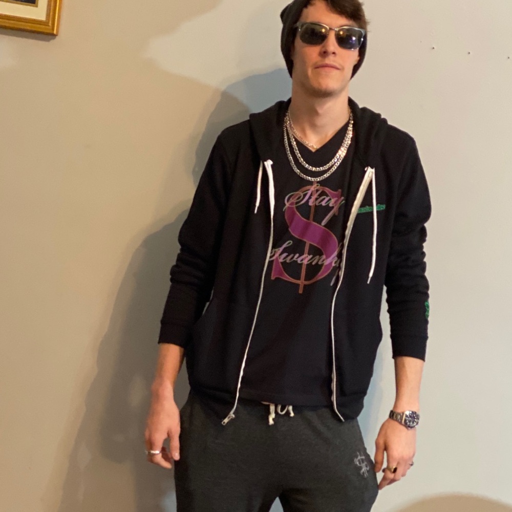 Premium unisex zip off hoodie